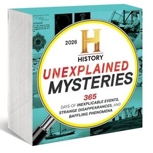 2026 History Channel Unexplained Mysteries Boxed Calendar: 365 Days new